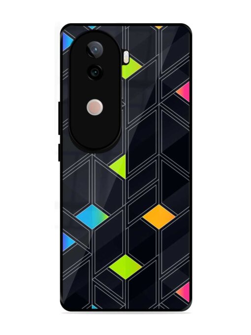 Abstract Mosaic Seamless Glossy Metal Phone Cover for Vivo V40E (5G)