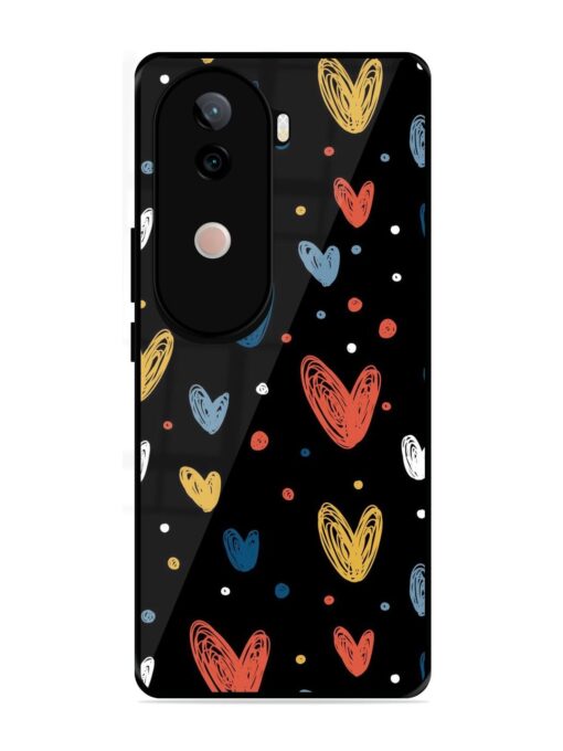 Happy Valentines Day Glossy Metal TPU Phone Cover for Vivo V40E (5G)