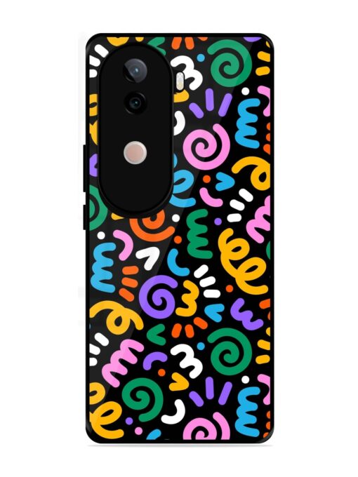 Colorful Seamless Vector Glossy Metal Phone Cover for Vivo V40E (5G)