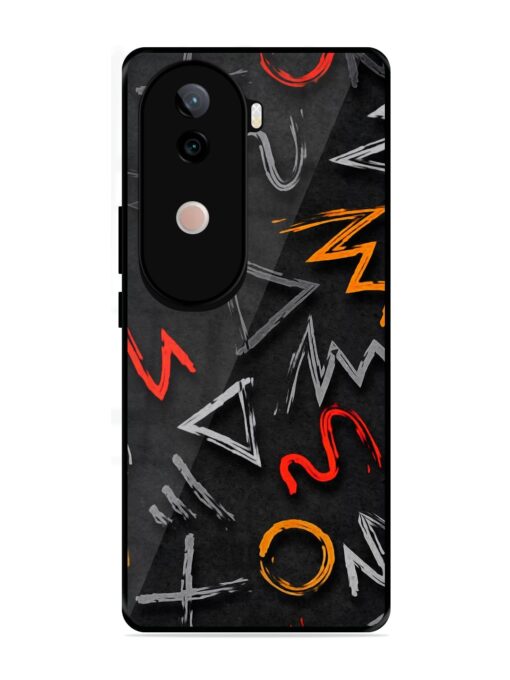 Grungy Graffiti Glossy Metal Phone Cover for Vivo V40E (5G)