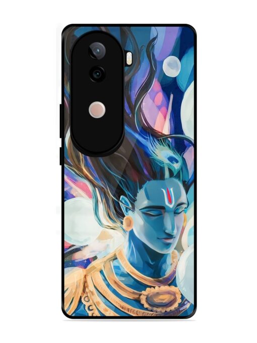 Bhagwan Sri Krishna Glossy Metal Phone Cover for Vivo V40E (5G)