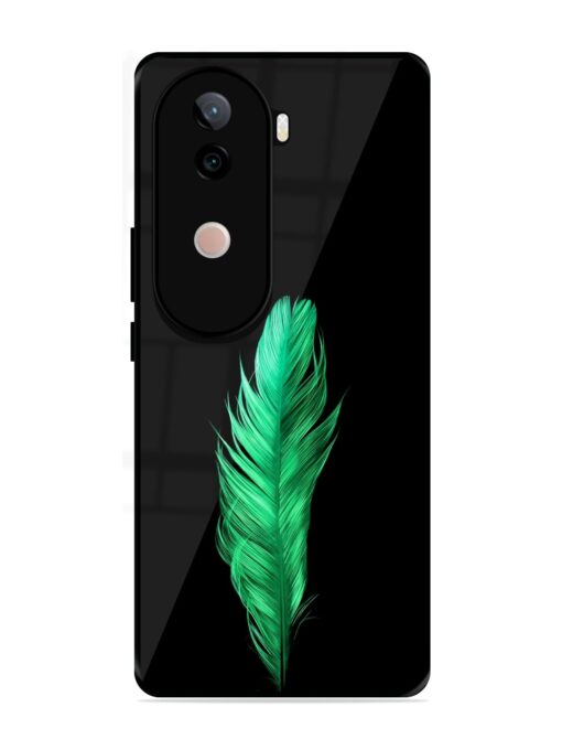 Feather Texture Glossy Metal Phone Cover for Vivo V40E (5G)