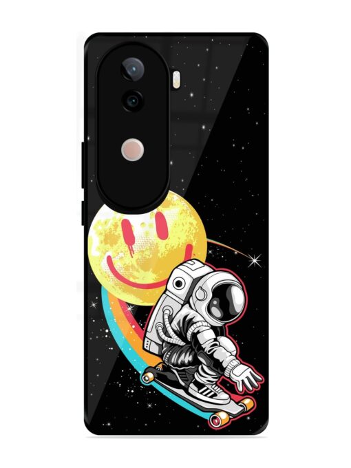 Astronaut Art Glossy Metal Phone Cover for Vivo V40E (5G)