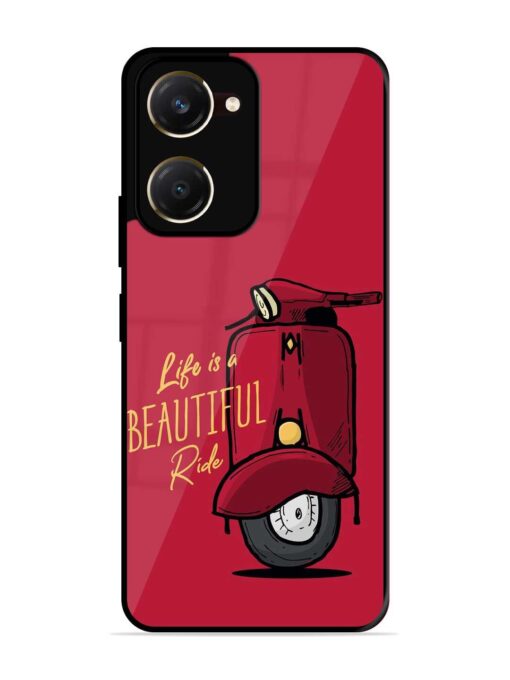 Life Is Beautiful Rides Glossy Metal Phone Cover for Vivo Y18T