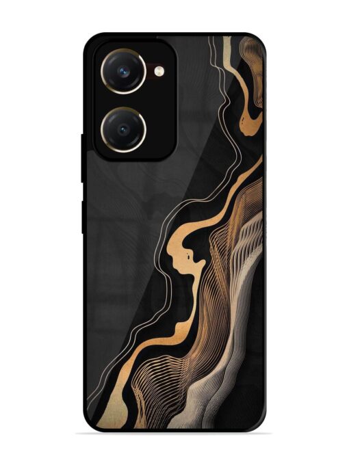 Abstract Art Glossy Metal TPU Phone Cover for Vivo Y18T