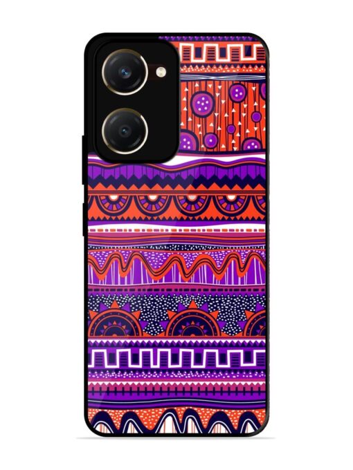 Ethnic Seamless Pattern Glossy Metal TPU Phone Cover for Vivo Y18T