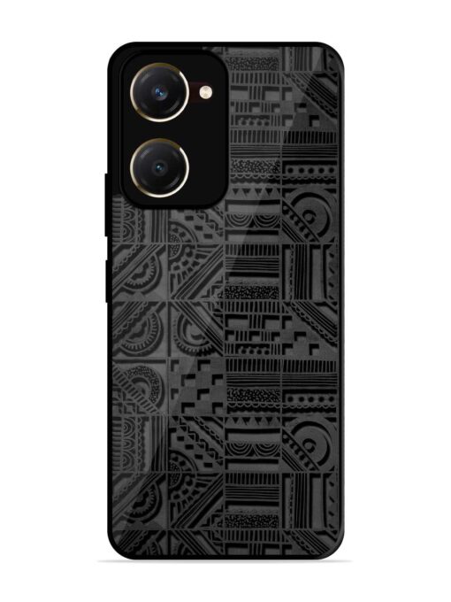 Seamless Pattern Glossy Metal Phone Cover for Vivo Y18T