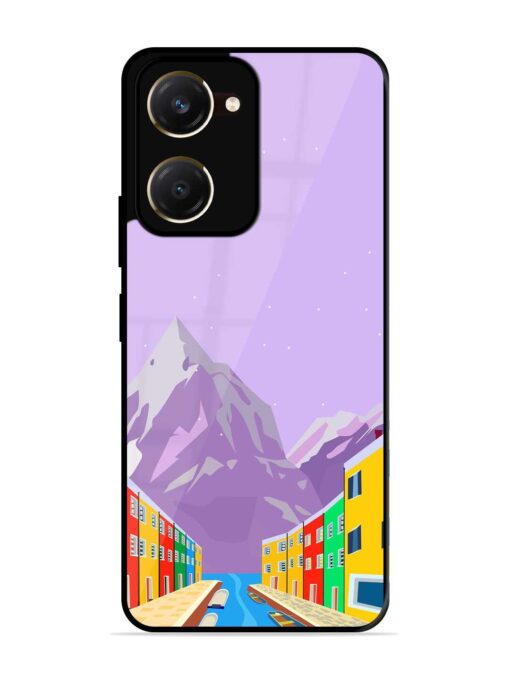 Venice City Illustration Glossy Metal Phone Cover for Vivo Y18T