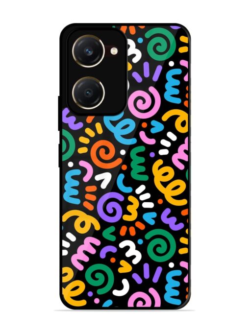 Colorful Seamless Vector Glossy Metal Phone Cover for Vivo Y18T