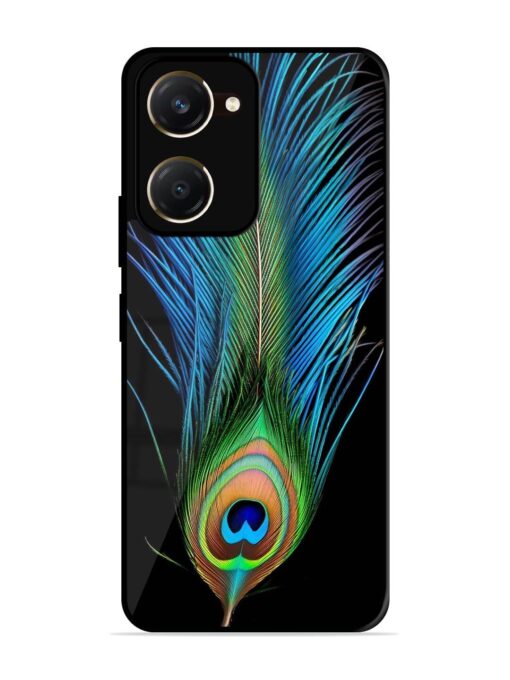 Peacock Feather Glossy Metal TPU Phone Cover for Vivo Y18T