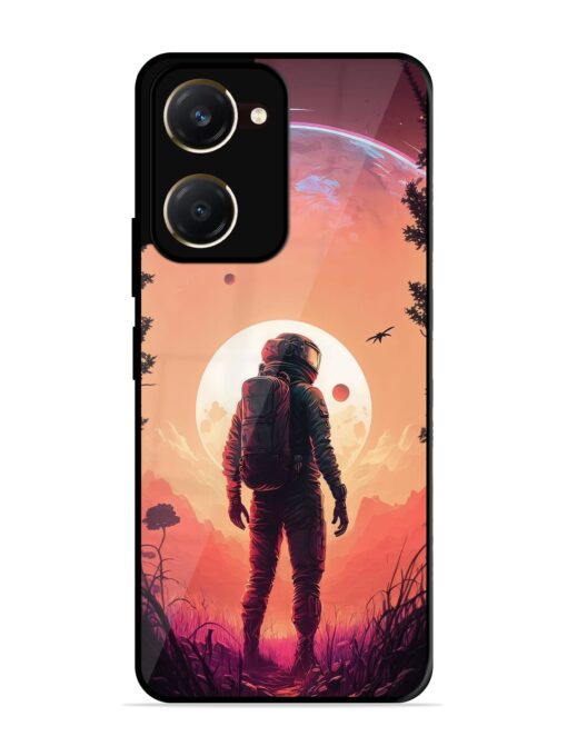 Red Sky At Morning Glossy Metal Phone Cover for Vivo Y18T