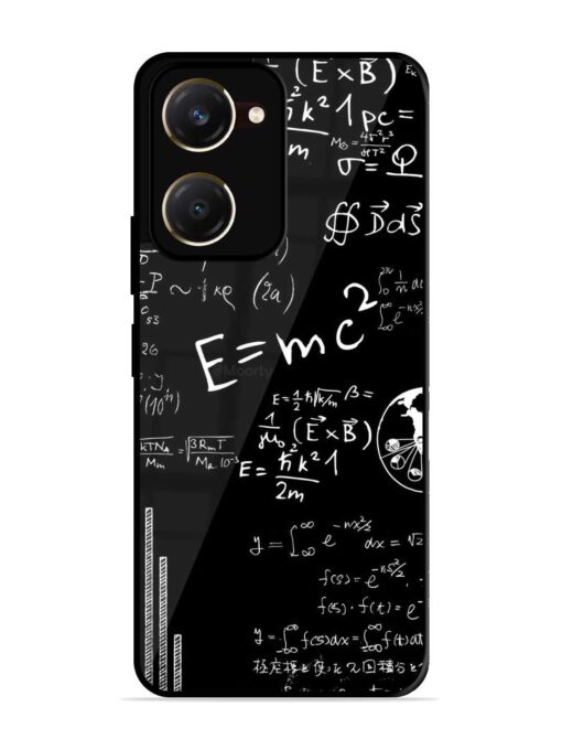 E=Mc2 Mass?Energy Equivalence Glossy Metal Phone Cover for Vivo Y28S (5G)