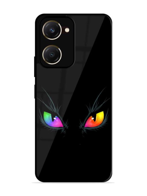 Cat Eyes Glossy Metal Phone Cover for Vivo Y28S (5G)