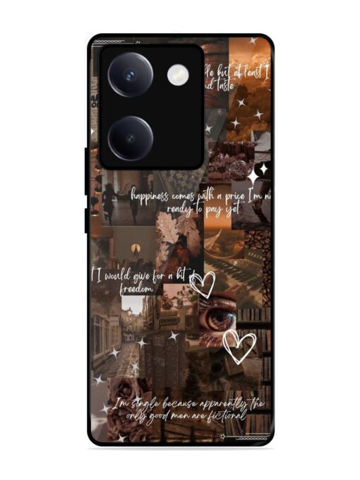 Melancholy Aesthetic Glossy Metal Phone Cover for Vivo Y300 Plus (5G)