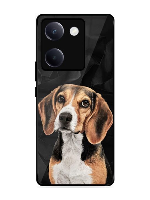 Beagle Portrait Glossy Metal Phone Cover for Vivo Y300 Plus (5G)