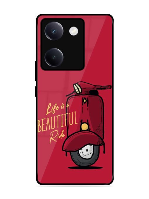 Life Is Beautiful Rides Glossy Metal Phone Cover for Vivo Y300 Plus (5G)