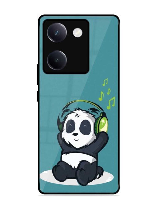 Music Panda Glossy Metal Phone Cover for Vivo Y300 Plus (5G)