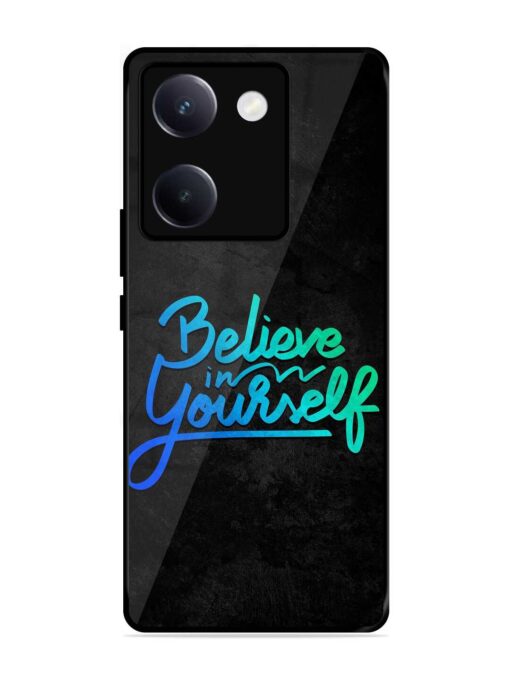 Believe In Yourself Glossy Metal Phone Cover for Vivo Y300 Plus (5G)