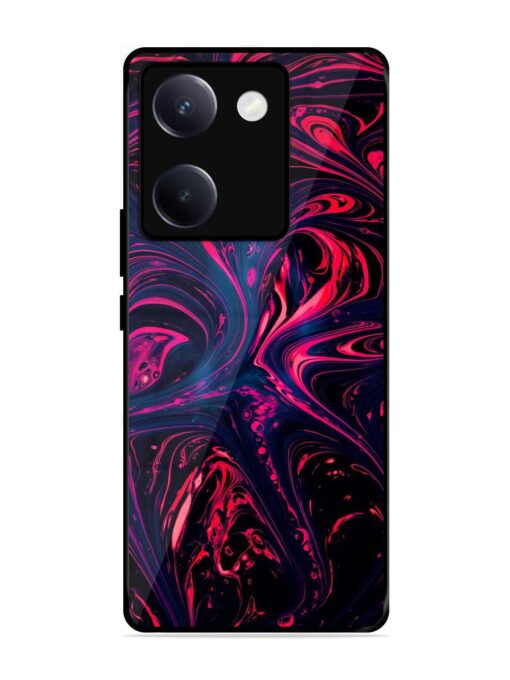 Abstract Background Glossy Metal Phone Cover for Vivo Y300 Plus (5G)