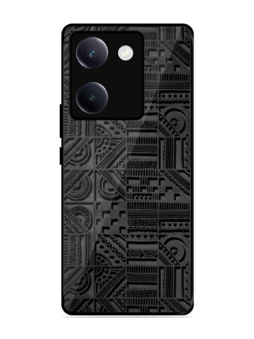 Seamless Pattern Glossy Metal Phone Cover for Vivo Y300 Plus (5G)