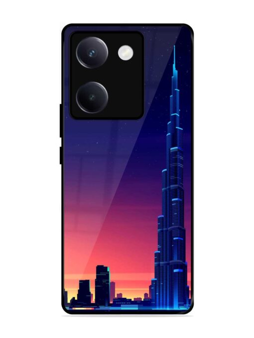 Burj Khalifa Abstract Glossy Metal Phone Cover for Vivo Y300 Plus (5G)