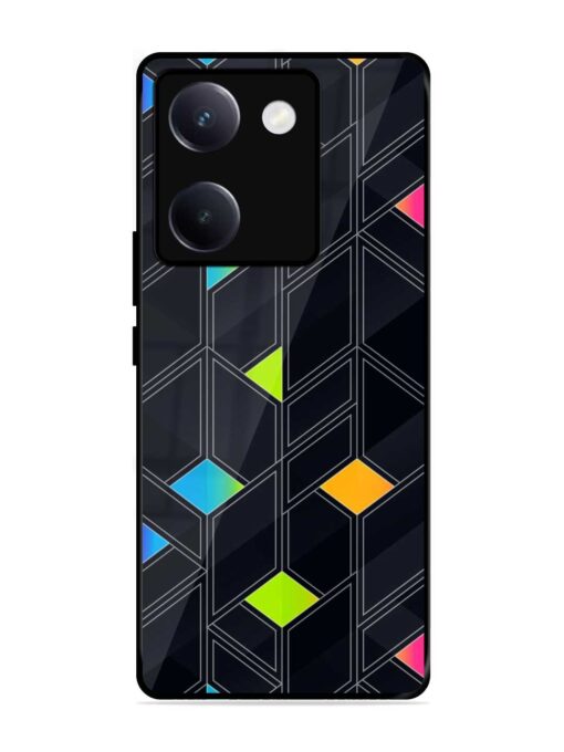 Abstract Mosaic Seamless Glossy Metal Phone Cover for Vivo Y300 Plus (5G)