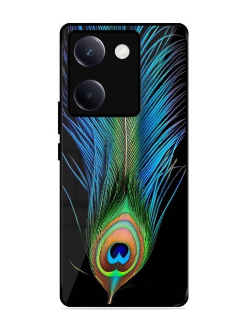 Peacock Feather Glossy Metal TPU Phone Cover for Vivo Y300 Plus (5G)