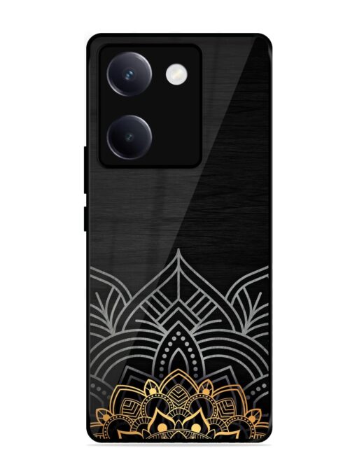 Decorative Golden Pattern Glossy Metal Phone Cover for Vivo Y300 Plus (5G)