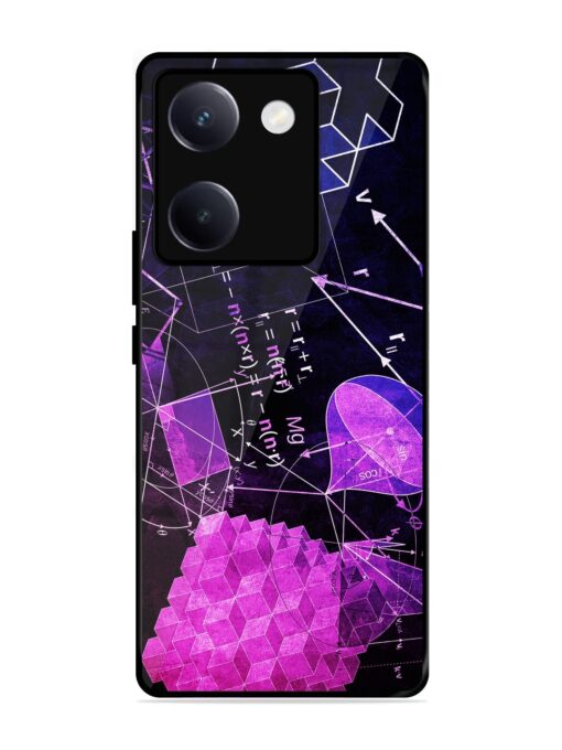 Math Physics Formula Art Glossy Metal Phone Cover for Vivo Y300 Plus (5G)