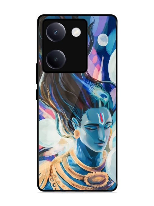 Bhagwan Sri Krishna Glossy Metal Phone Cover for Vivo Y300 Plus (5G)