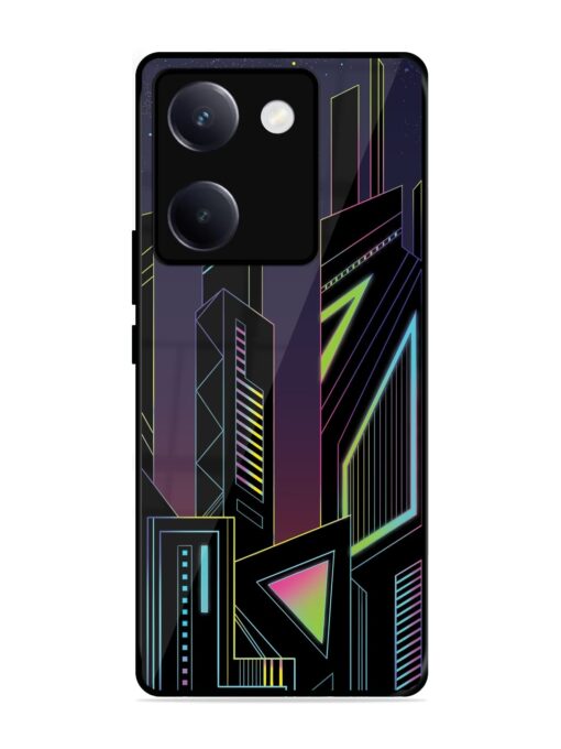 Neon Dreamscape Glossy Metal Phone Cover for Vivo Y300 Plus (5G)