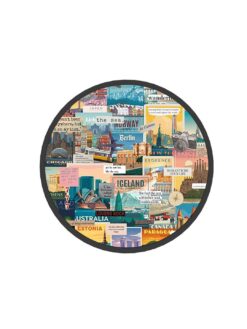 Travel Inspiration Collage Printed Phone Grip Holder