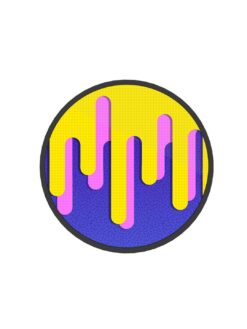 3 Color Glimp Printed Phone Grip Holder