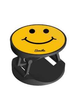 Alternative view of Yellow Smiley Printed Phone Grip Holder