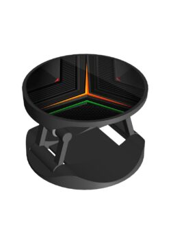 Alternative view of Orange Triangle Light Printed Phone Grip Holder