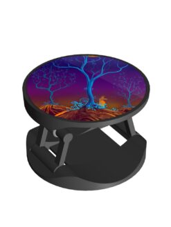 Alternative view of 3D Neon Illustration Printed Phone Grip Holder