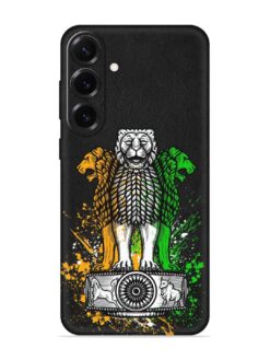 Pillars Of Ashoka Embossed Soft Silicone Case for Samsung Galaxy S25 Plus (5G)