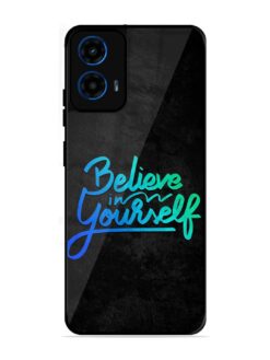 Believe In Yourself Glossy Metal Phone Cover for Motorola Moto G45 (5G)