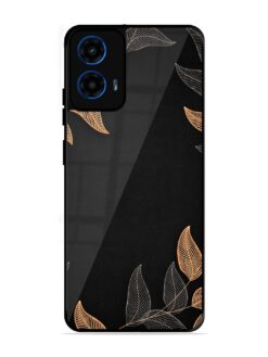Foliage Art Glossy Metal Phone Cover for Motorola Moto G45 (5G)