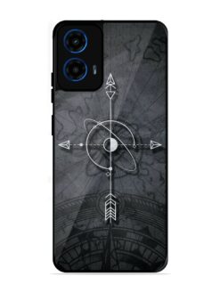 Lighting Cross Glossy Metal Phone Cover for Motorola Moto G45 (5G)