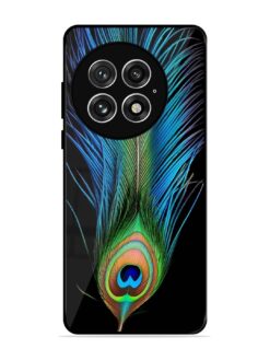 Peacock Feather Glossy Metal TPU Phone Cover for Oneplus 13 (5G)