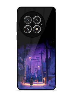 Winter Anime Art Glossy Metal Phone Cover for Oneplus 13 (5G)