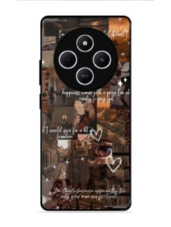 Melancholy Aesthetic Glossy Metal Phone Cover for Xiaomi Redmi A4 (5G)