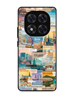 Travel Inspiration Collage Glossy Metal Phone Cover for Xiaomi Redmi Note 14 Pro (5G)