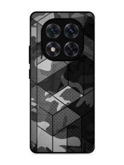 Hexagonal Pattern Glossy Metal Phone Cover for Xiaomi Redmi Note 14 Pro (5G)