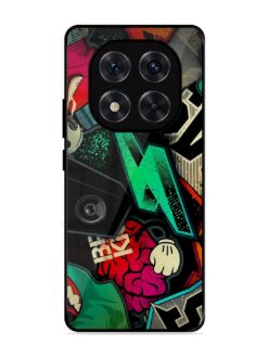Graffiti Art Glossy Metal Phone Cover for Xiaomi Redmi Note 14 Pro (5G)