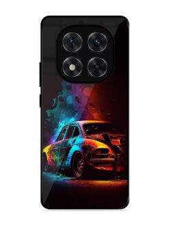 High Classic Car Art Glossy Metal Phone Cover for Xiaomi Redmi Note 14 Pro (5G)