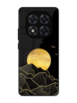 Golden Sunrise Glossy Metal Phone Cover for Xiaomi Redmi Note 14 Pro (5G)