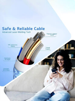 Alternative view of USB Type-C to Type-C Fast Charging Cable