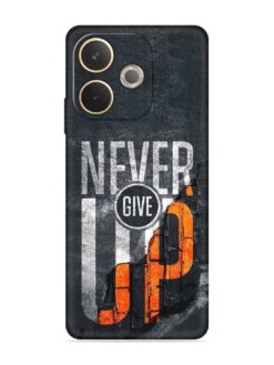 Never Give Up Embossed Soft Silicone Case for Oppo A5 Pro (5G)